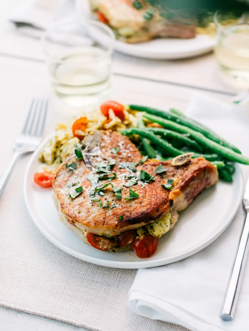 Caprese Stuffed Pork Chops - Armanino Retail