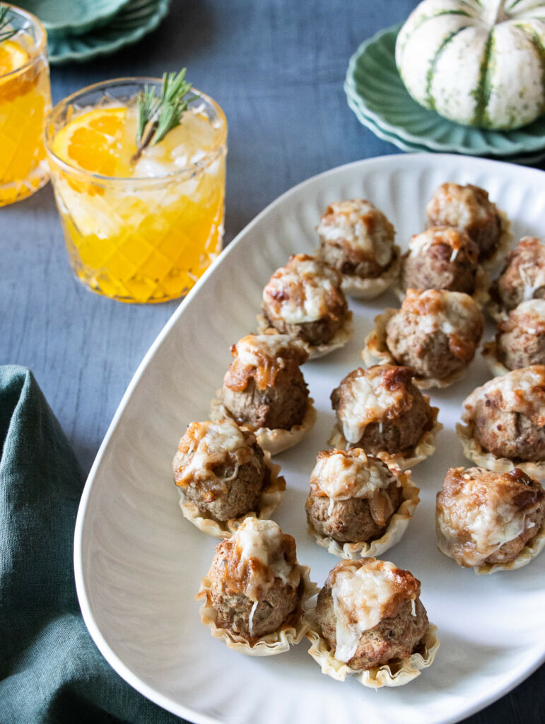 French Onion Meatballs