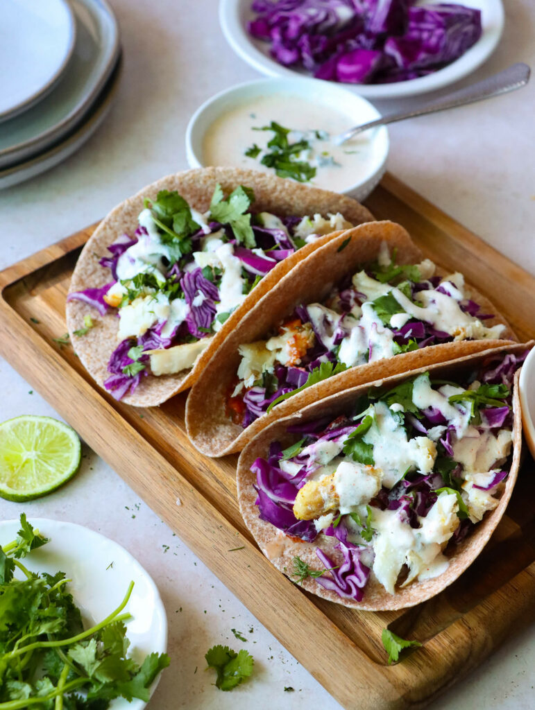Grilled Garlic Lime Fish Tacos