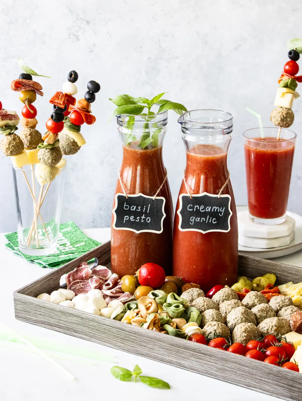 Italian Bloody Mary Bar and Antipasti Skewers - Armanino Retail