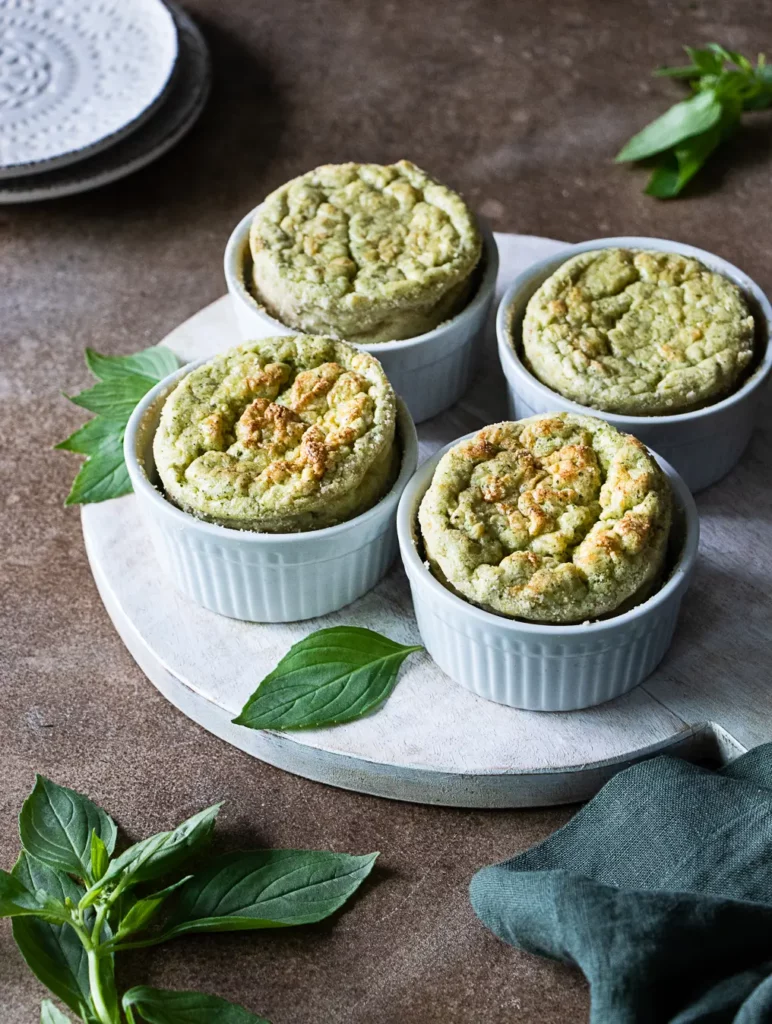 Pesto Soufflés