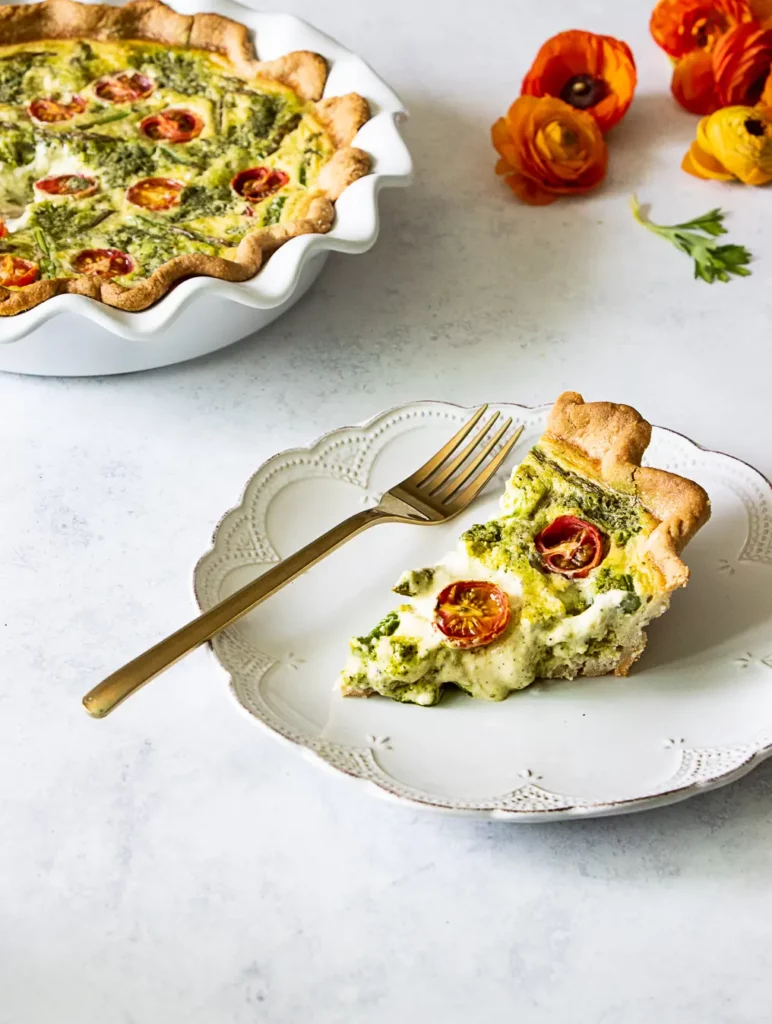Pesto Tomato Quiche
